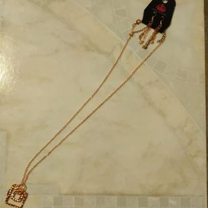 Necklace and earrings